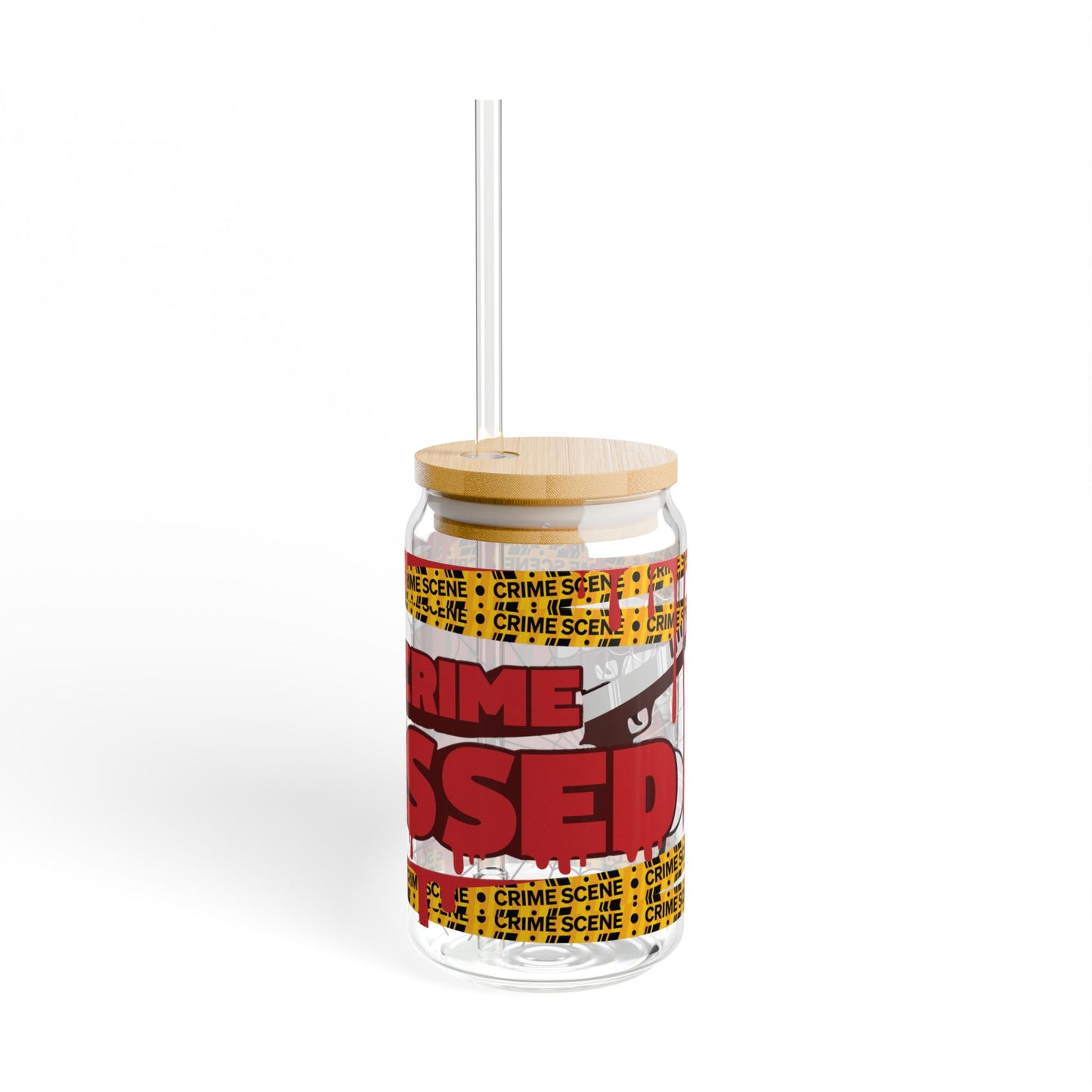 True Crime Obsessed - Bamboo Sip Glass, 16oz