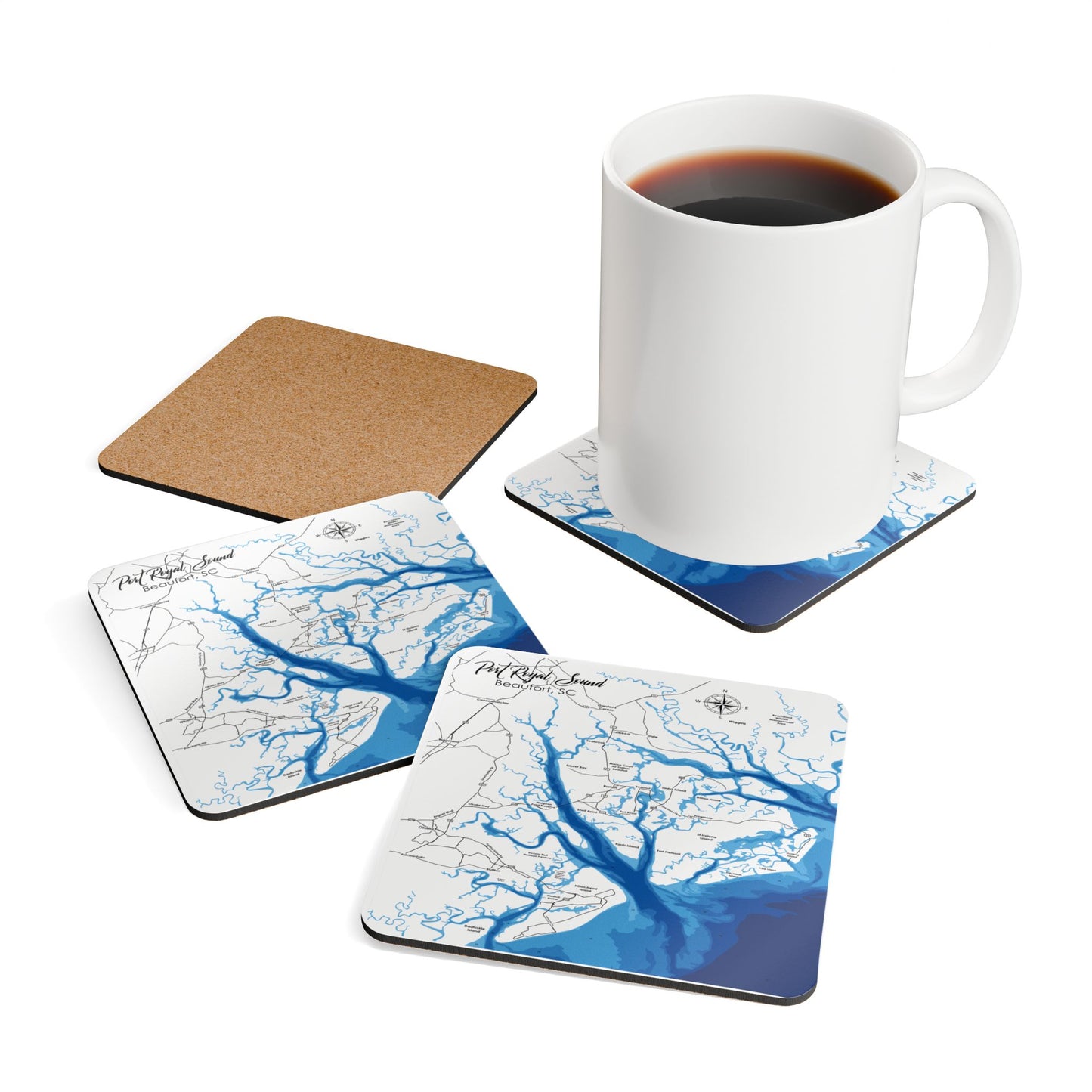 Port Royal Sound - Corkwood Coaster Set
