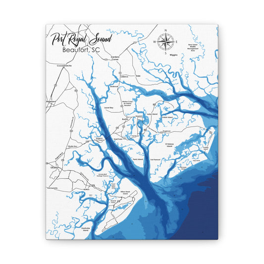 Port Royal Sound - Canvas Stretched, 0.75"