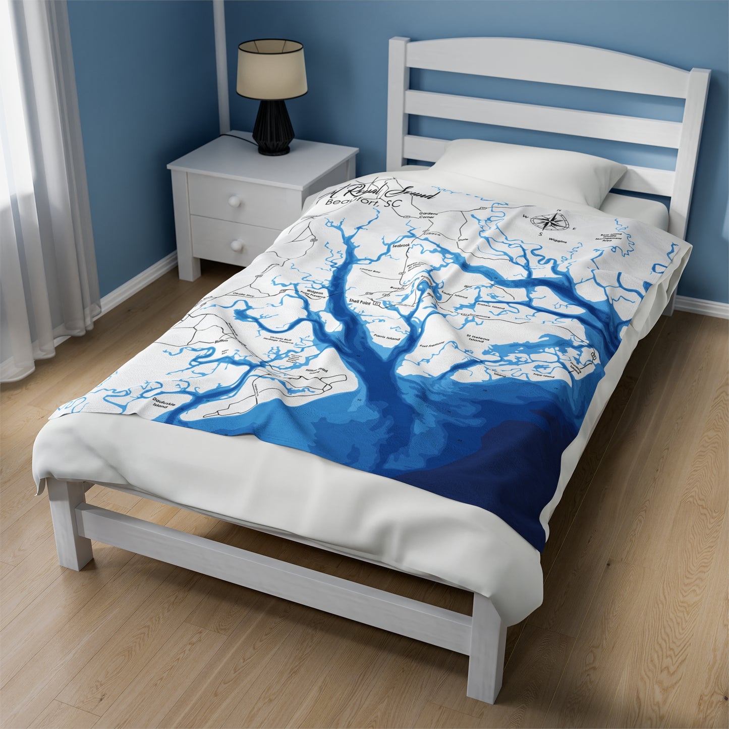 Port Royal Sound - Velveteen Plush Blanket