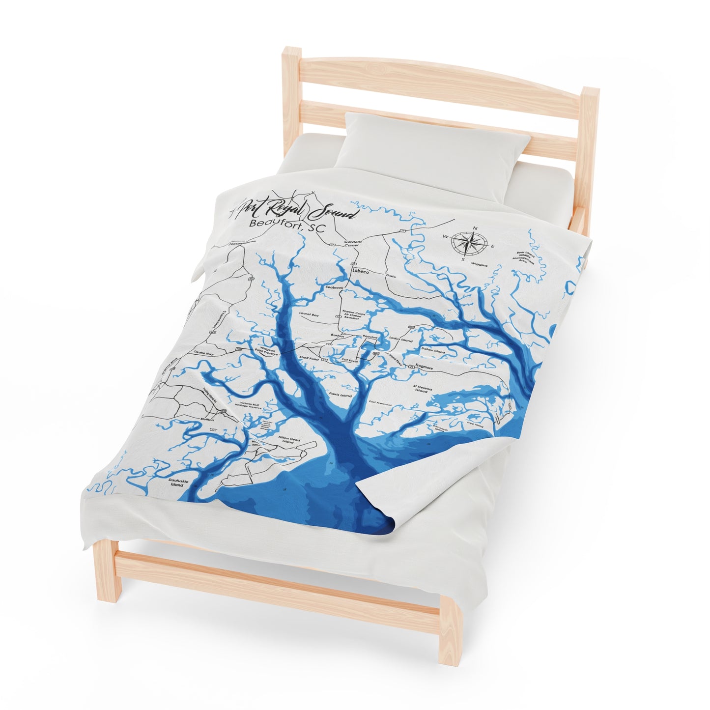 Port Royal Sound - Velveteen Plush Blanket