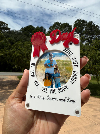 Custom Car Visor Clip - #1 Dad