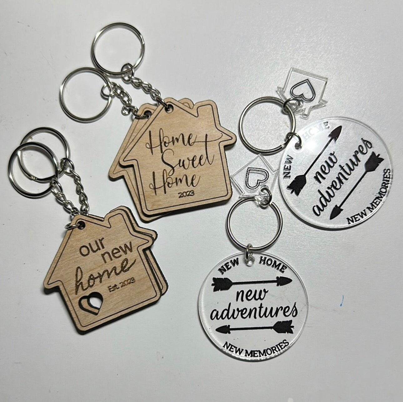Realtor Real Estate Closing CUSTOM Gift engraved keychain house new home first home