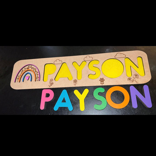 Name Puzzle Board - Toy for Learning How to Spell a Name