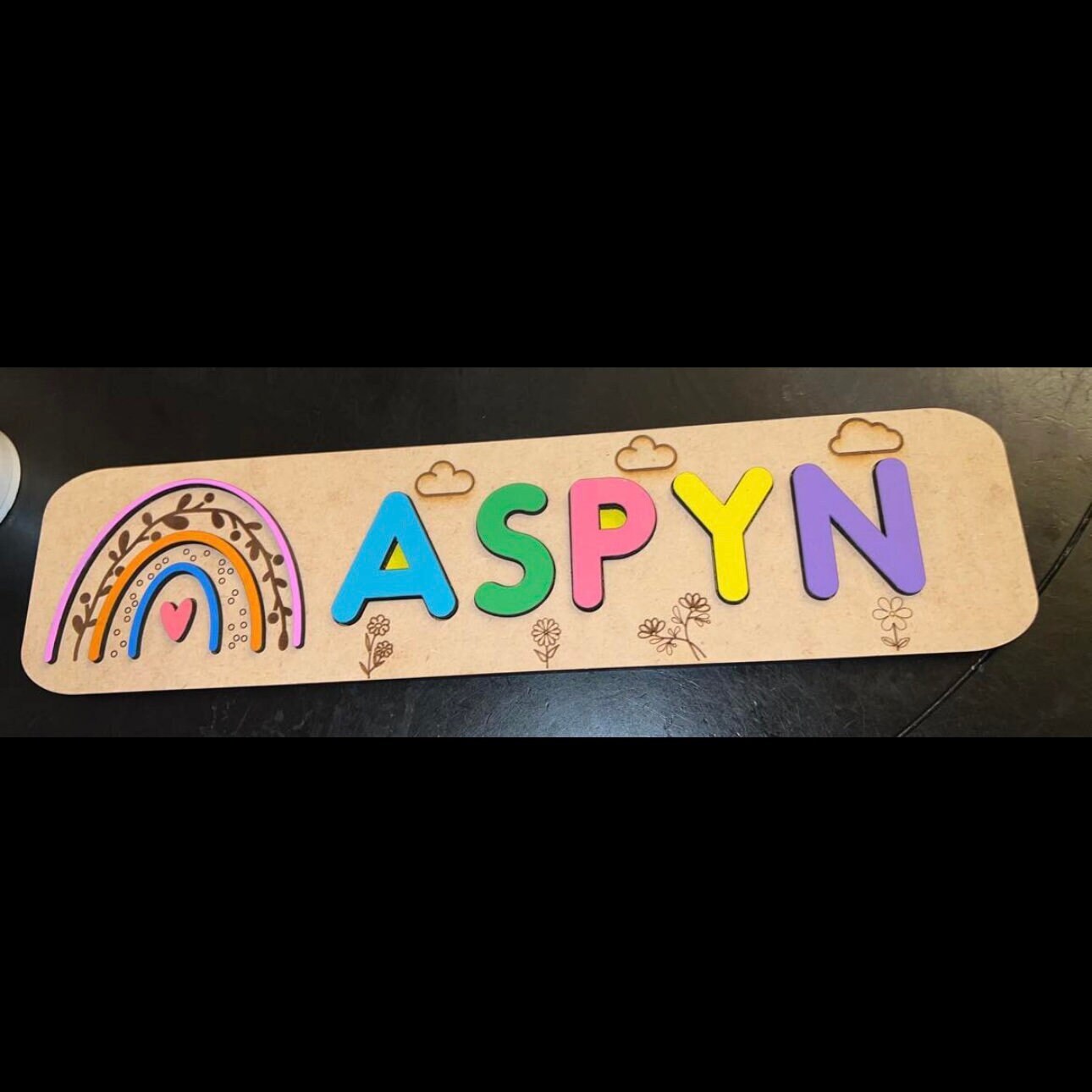 Name Puzzle Board - Toy for Learning How to Spell a Name