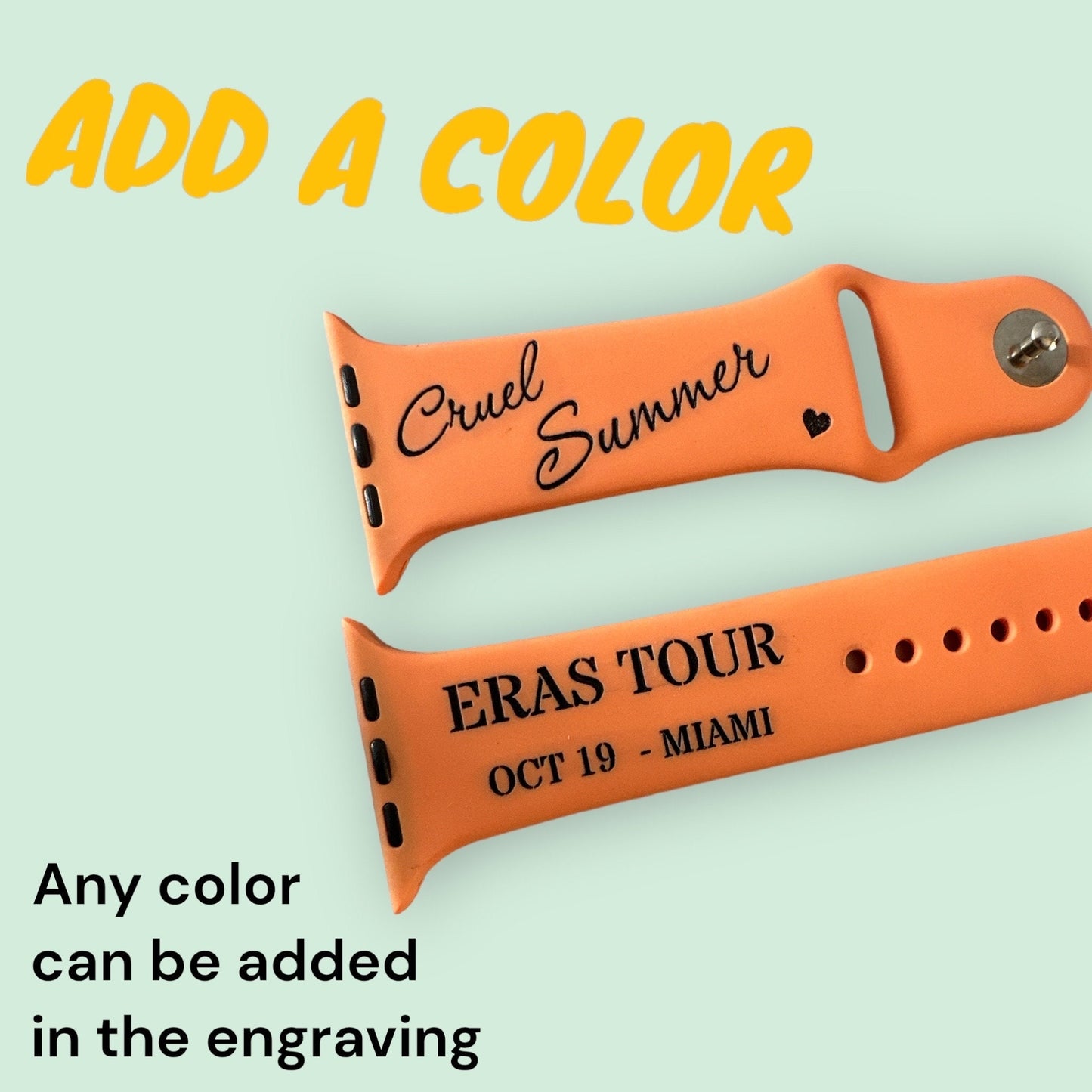 Taylor Swift ERAS Tour personalize Watch Band - memory bracelet gift 38 40 41 42 45 49 ultra mm