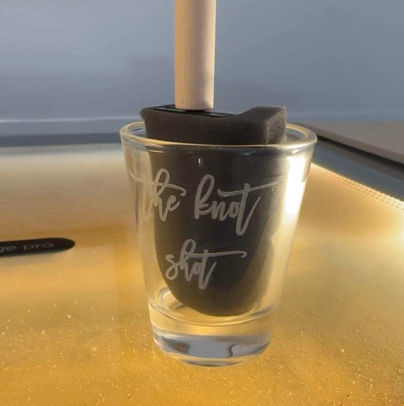 Shot glass engraving for shotski - add on - Celebration Party Couple Friends Wedding Gift