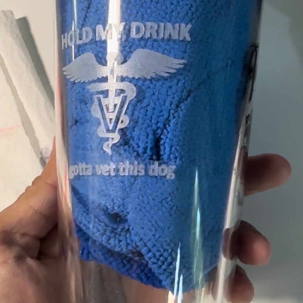 Custom Engraved Glassware - Bamboo Cup Mug Pint Glass