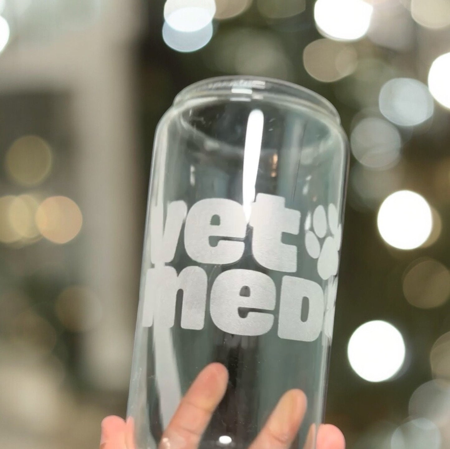 Custom Engraved Glassware - Bamboo Cup Mug Pint Glass