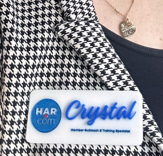 Custom Name Badge | Name Tag with custom personalized name and logo