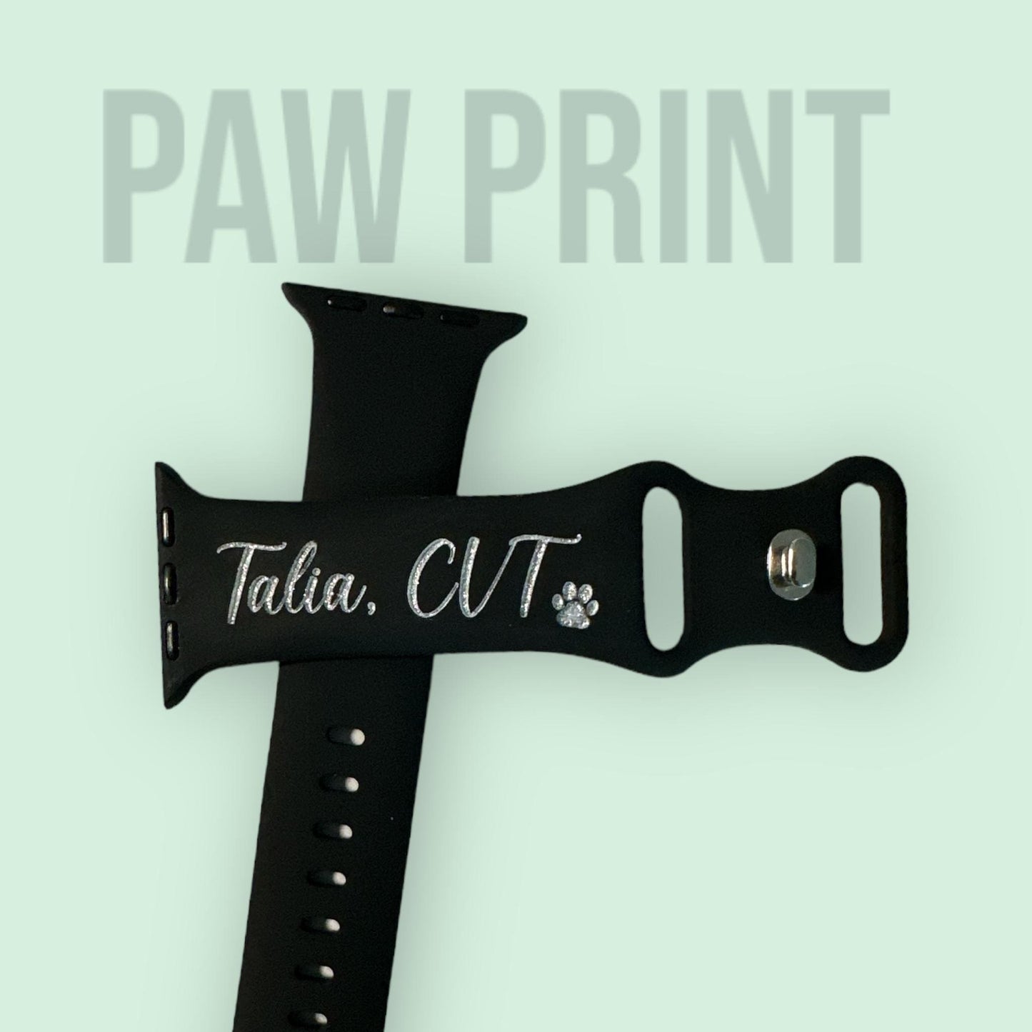 Personalized Custom Watch Band | monogram or emoji | laser engraved gift apple watch band 38 40 41 42 44 45 46 49 mm ultra