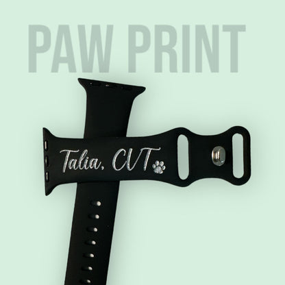 Personalized Custom Watch Band | monogram or emoji | laser engraved gift apple watch band 38 40 41 42 44 45 46 49 mm ultra