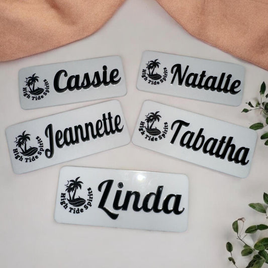 Custom Name Badge | Name Tag with custom personalized name and logo