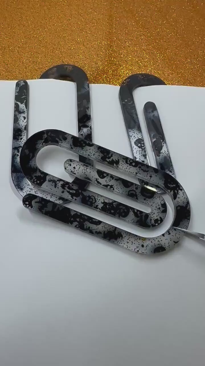 Jumbo Paper Clip Bookmark | Halloween Theme