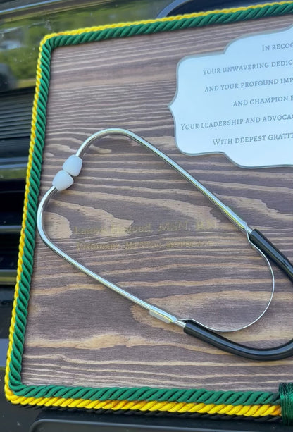 Custom Recognition Award with Stethoscope & Caduceus