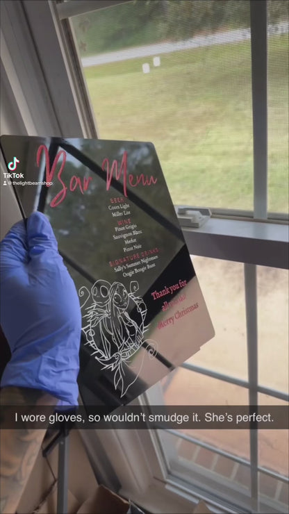 Halloween Theme - Bar Menu Signature Drinks Sign