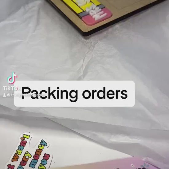 Sticky Note Holder Pencil style with custom name personalized gift