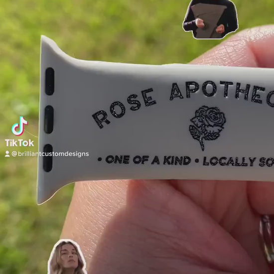 Schitt’s Creek Rose Apothecary Engraved Watch Band 38 40 41 42 45 mm