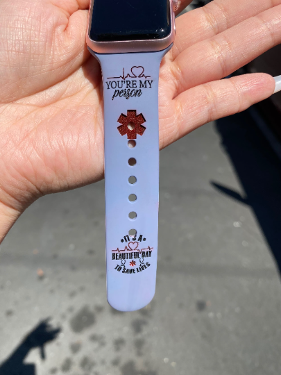 Grey's Anatomy engraved smart watch band - custom personalize
