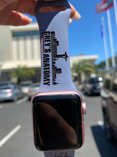 Grey's Anatomy engraved smart watch band - custom personalize