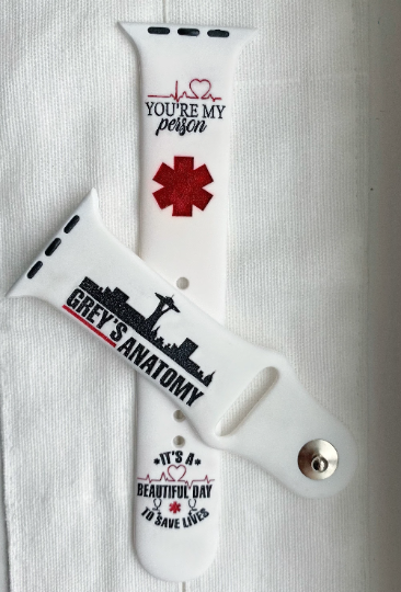 Grey's Anatomy engraved smart watch band - custom personalize