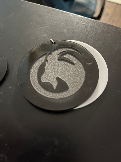 Custom Laser Engraved Business Logo Keychain Ornament Gift and More