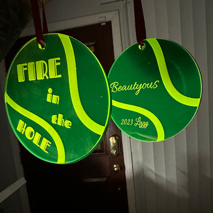 Custom Laser Engraved Business Logo Keychain Ornament Gift and More